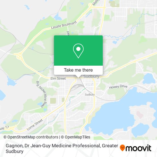 Gagnon, Dr Jean-Guy Medicine Professional map