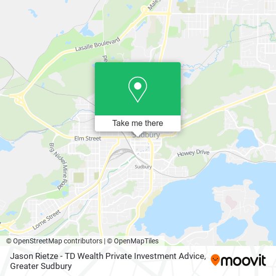 Jason Rietze - TD Wealth Private Investment Advice map