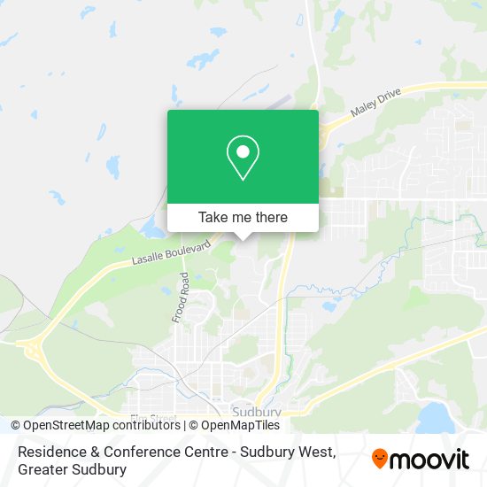 Residence & Conference Centre - Sudbury West map