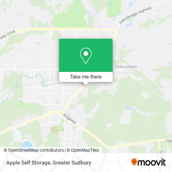 Apple Self Storage map