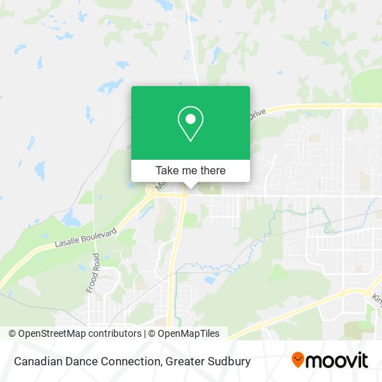 Canadian Dance Connection map