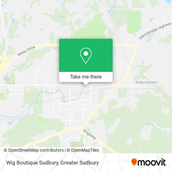 Wig Boutique Sudbury map