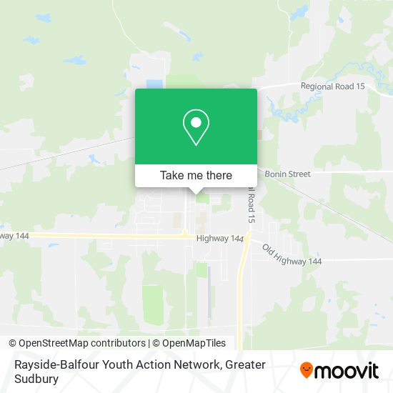 Rayside-Balfour Youth Action Network map