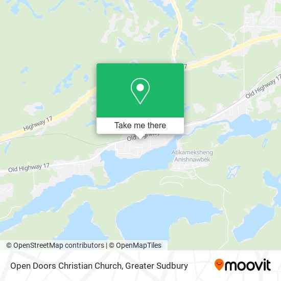 Open Doors Christian Church map