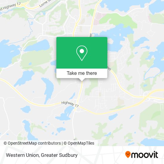 Western Union map