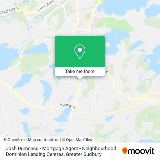 Josh Dumencu - Mortgage Agent - Neighbourhood Dominion Lending Centres map