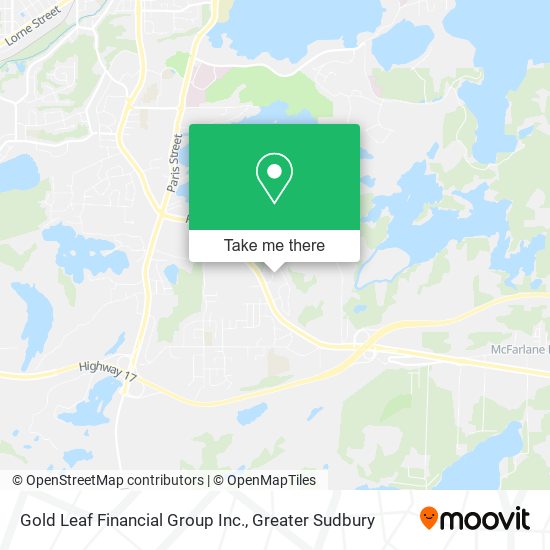 Gold Leaf Financial Group Inc. map