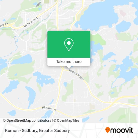 Kumon - Sudbury map