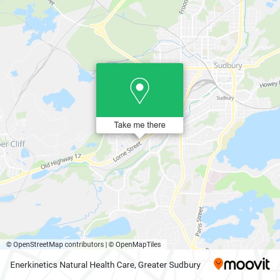 Enerkinetics Natural Health Care map