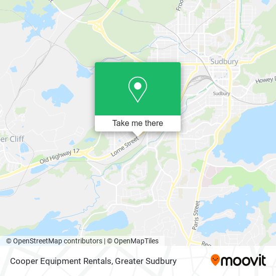 Cooper Equipment Rentals map
