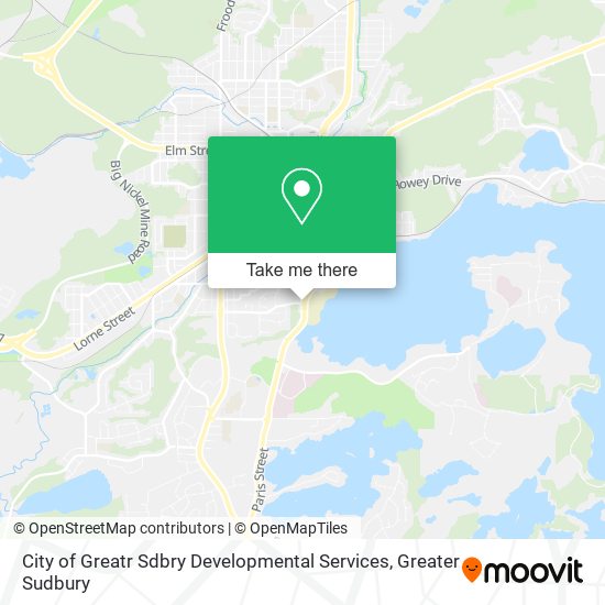 City of Greatr Sdbry Developmental Services map
