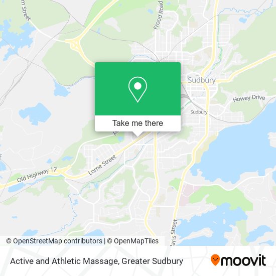 Active and Athletic Massage map