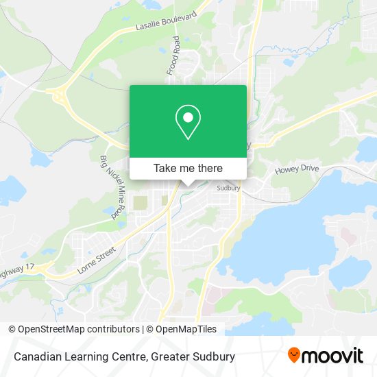Canadian Learning Centre map