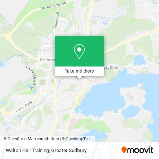 Walton Hall Training map