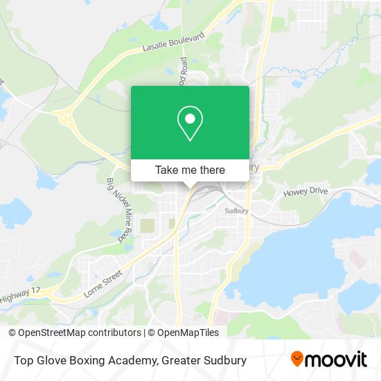 Top Glove Boxing Academy map