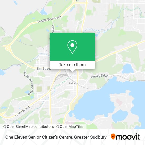 One Eleven Senior Citizen's Centre map