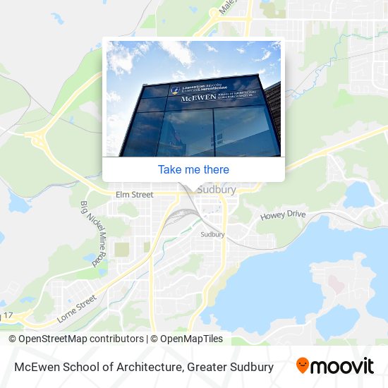 McEwen School of Architecture map