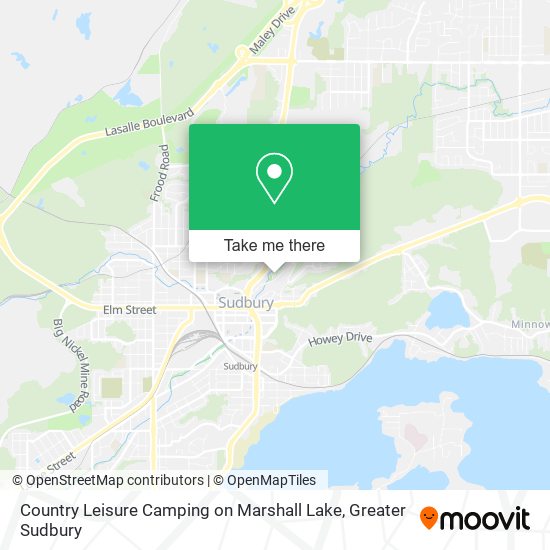 Country Leisure Camping on Marshall Lake plan