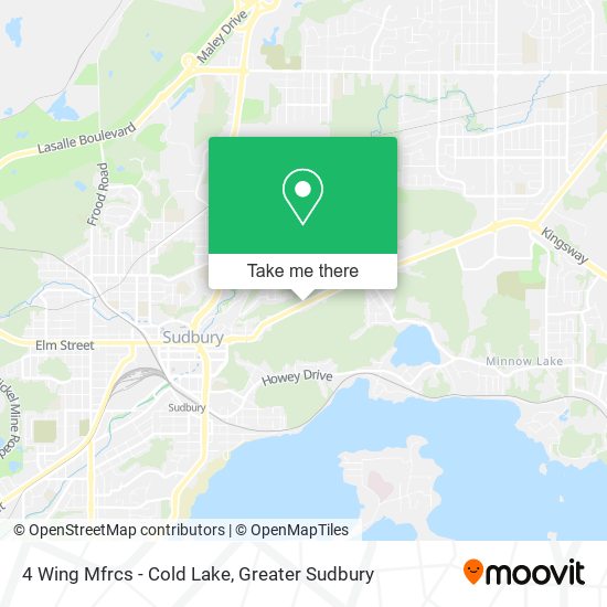 4 Wing Mfrcs - Cold Lake map