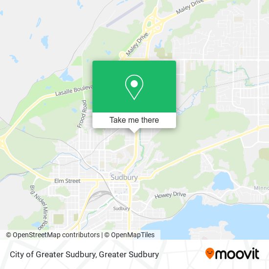 City of Greater Sudbury map