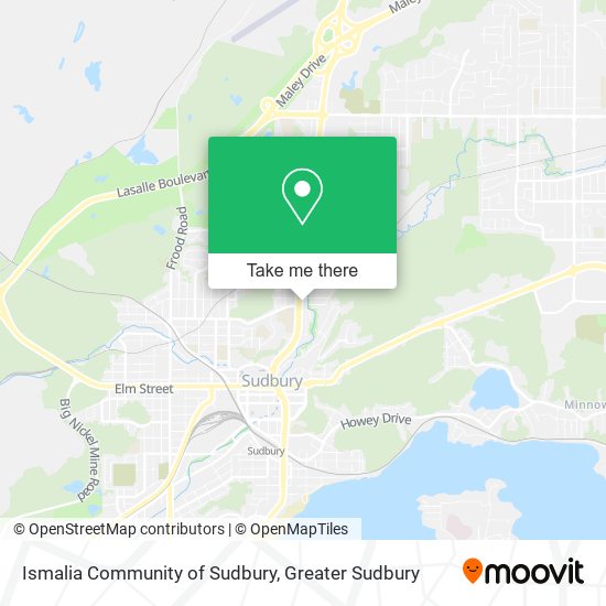 Ismalia Community of Sudbury map