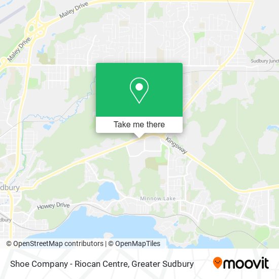 Shoe Company - Riocan Centre map