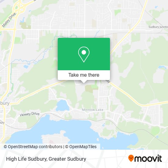 High Life Sudbury map