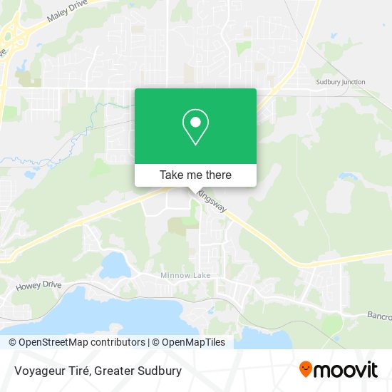 Voyageur Tiré map