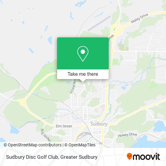 Sudbury Disc Golf Club plan