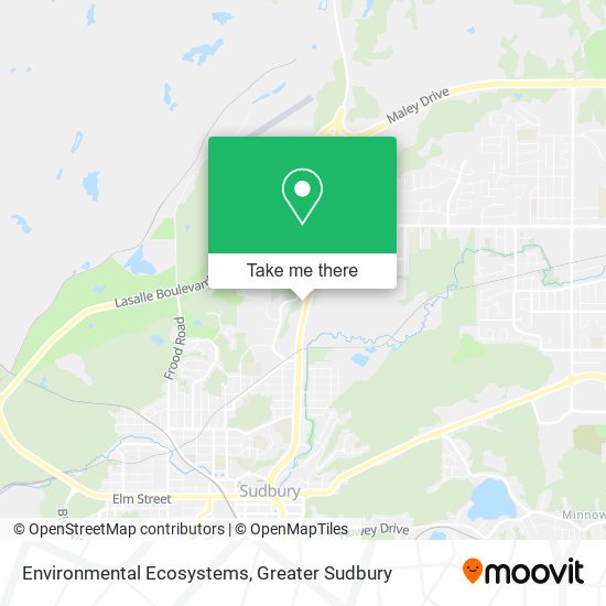 Environmental Ecosystems map
