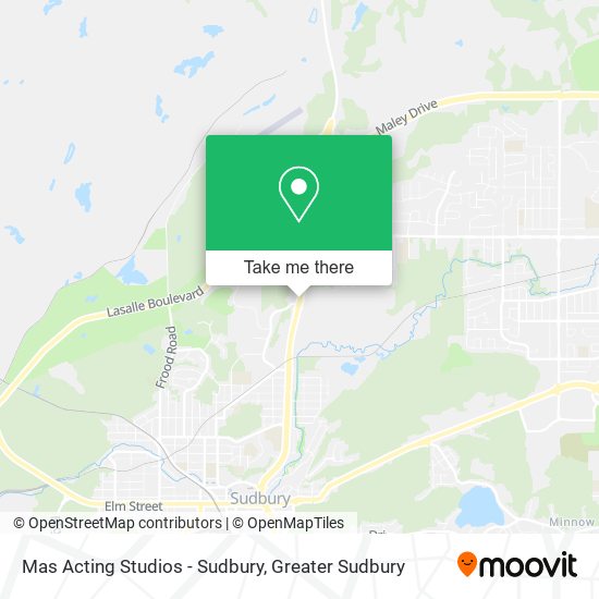 Mas Acting Studios - Sudbury map