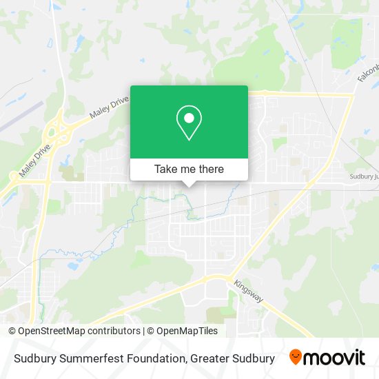 Sudbury Summerfest Foundation map