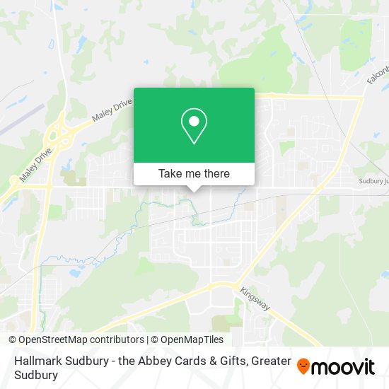 Hallmark Sudbury - the Abbey Cards & Gifts map