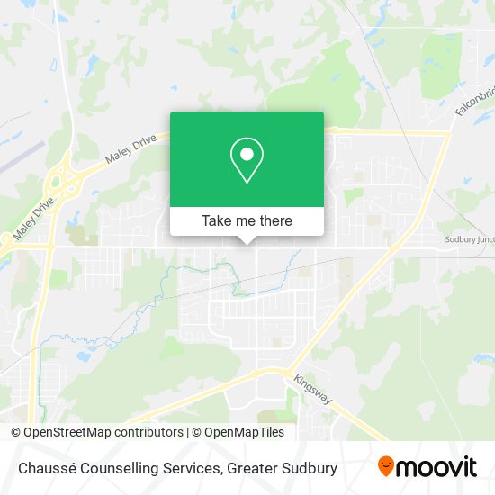 Chaussé Counselling Services map