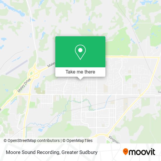 Moore Sound Recording map