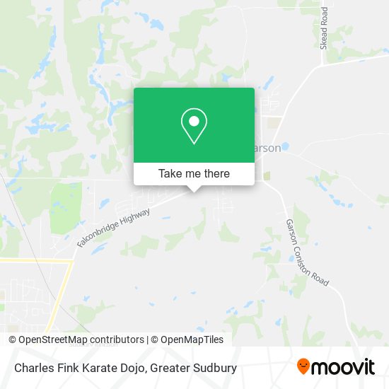 Charles Fink Karate Dojo map
