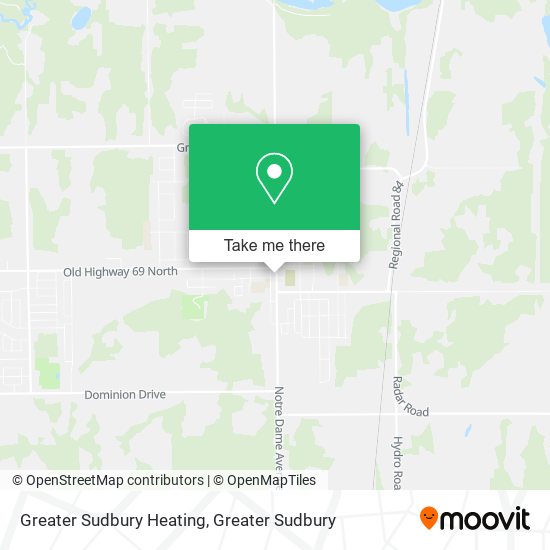 Greater Sudbury Heating map