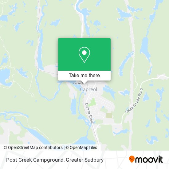 Post Creek Campground map