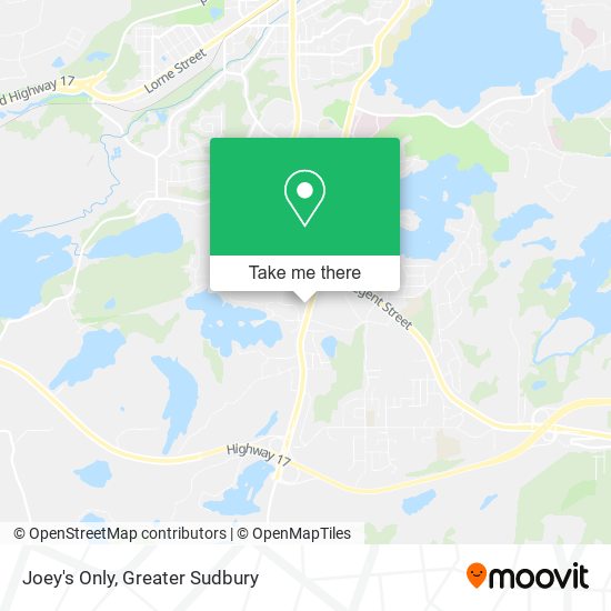 Joey's Only map