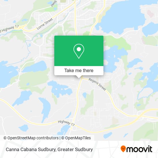 Canna Cabana Sudbury map