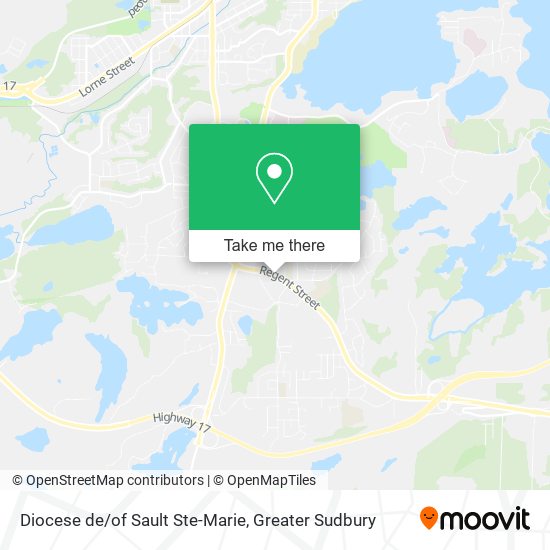 Diocese de/of Sault Ste-Marie map