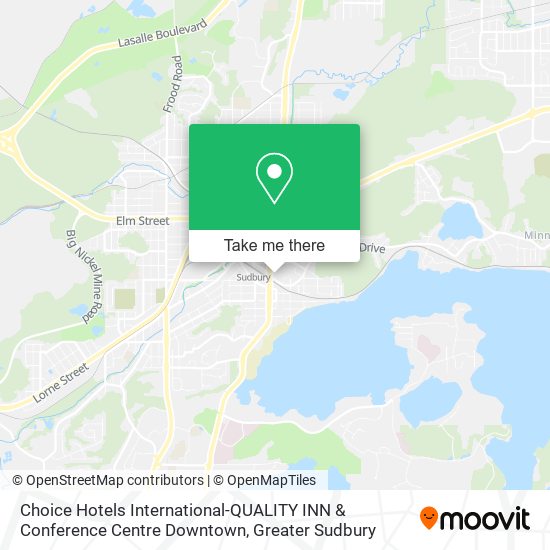 Choice Hotels International-QUALITY INN & Conference Centre Downtown map