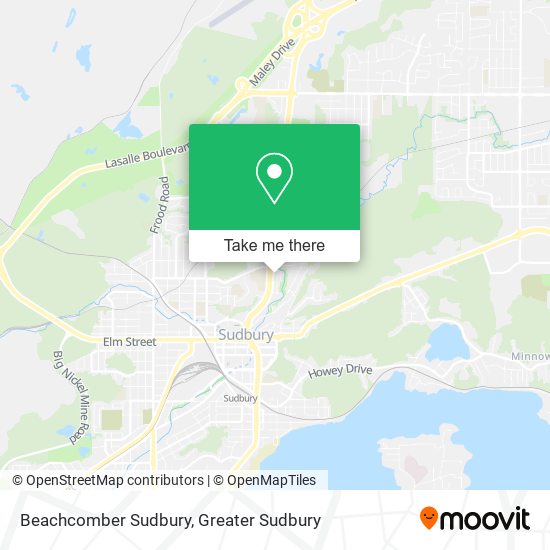 Beachcomber Sudbury map