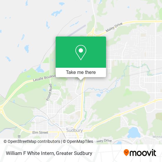 William F White Intern map