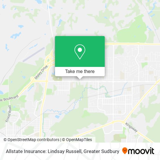 Allstate Insurance: Lindsay Russell map