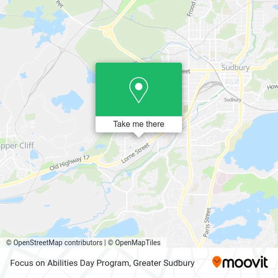 Focus on Abilities Day Program map