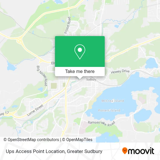Ups Access Point Location map