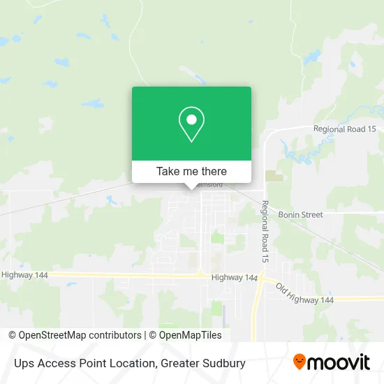 Ups Access Point Location map