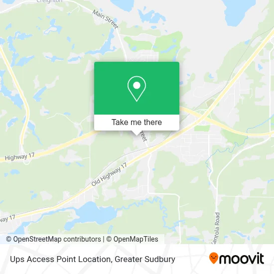 Ups Access Point Location map