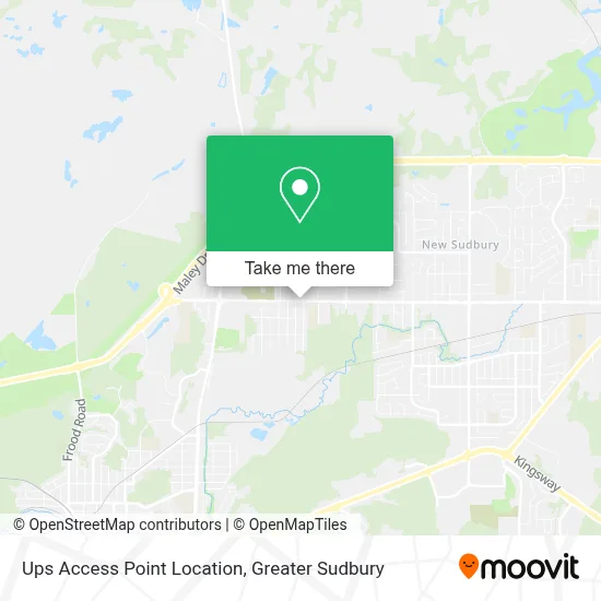 Ups Access Point Location map